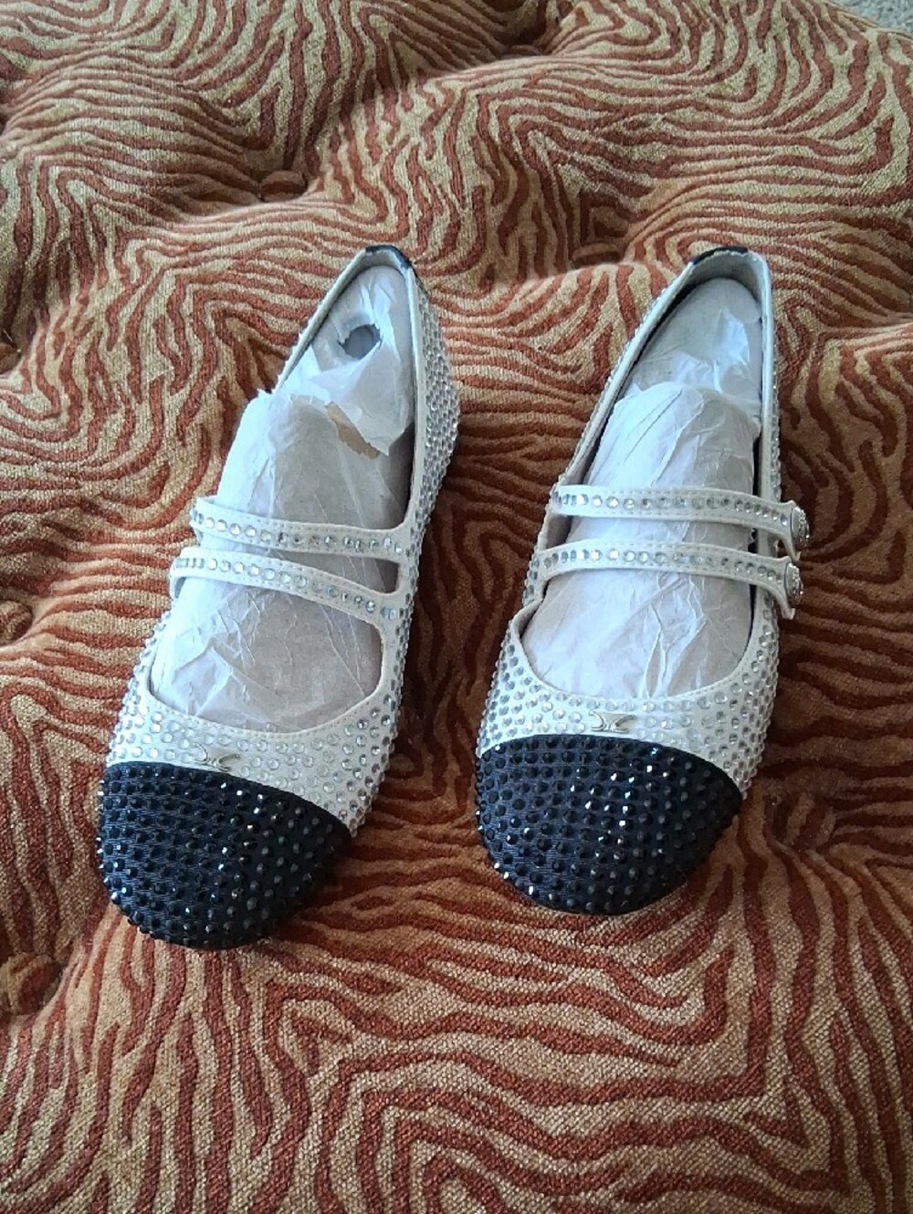 Sam Edelman Circus NY Zoey Bling Two Tone Ballerina Flats